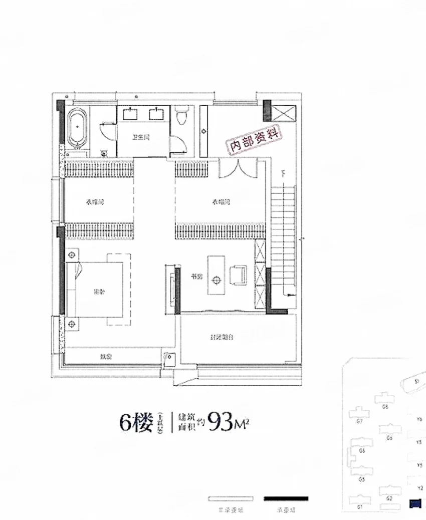 342㎡二层户型图